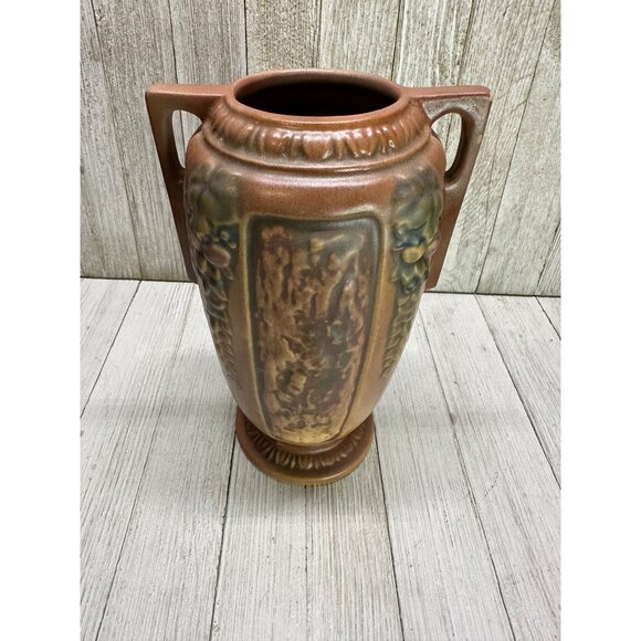 Vtg Roseville USA Art Pottery Florentine 231-8" Vase - Stamped R Mark 1924 - Picture 6 of 14